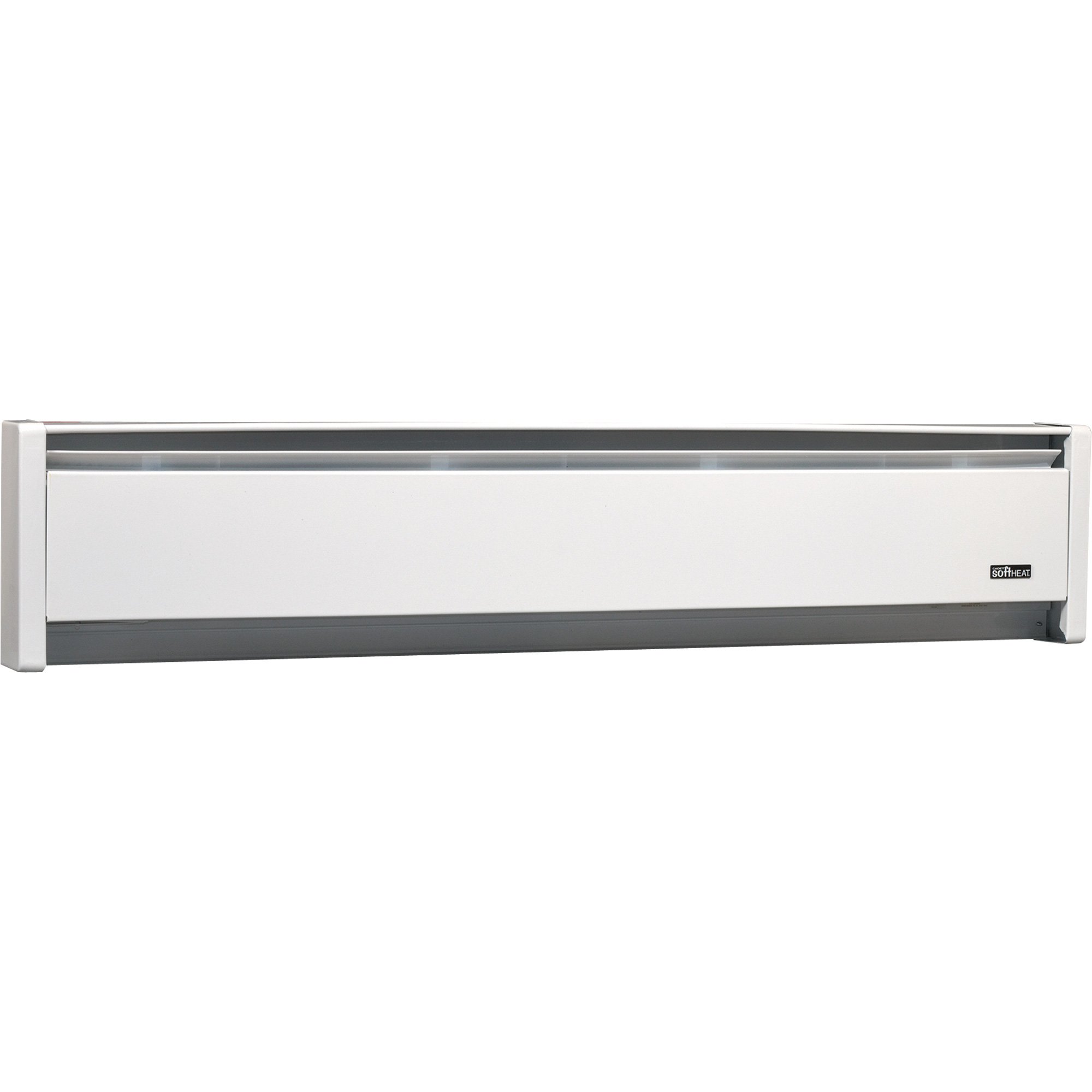 Cadet Softheat Hydronic Baseboard Heater — 750 Watt, 47in.W, 120 Volt, White, Right-End Wire, Model# EBHN750-1WRH